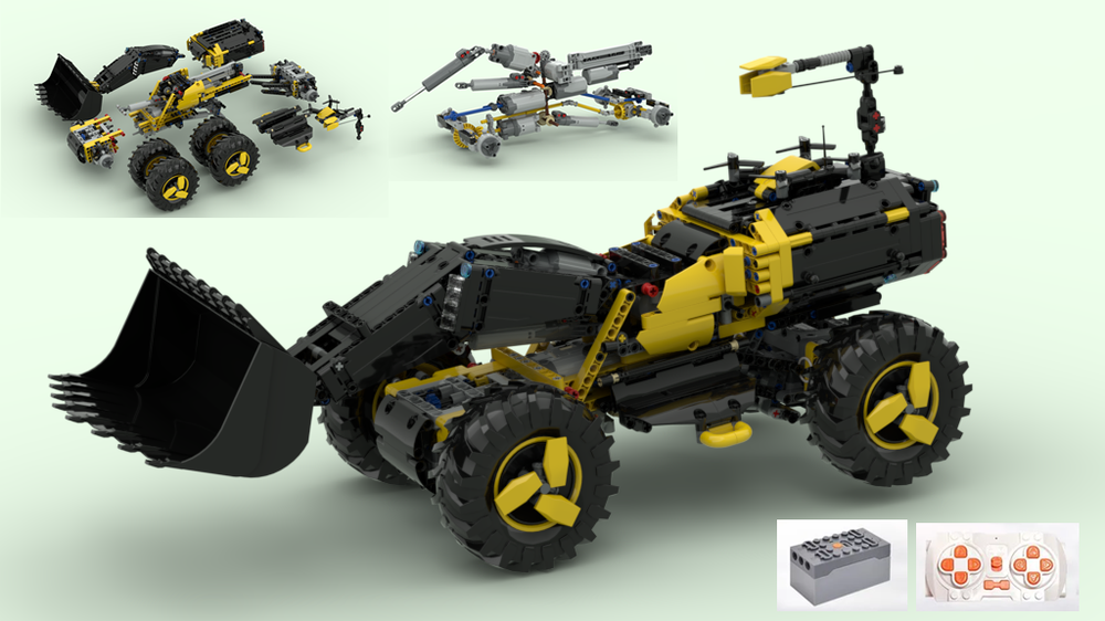 Lego 4×4 Real Full RC 42081 Volvo ZEUX