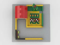 Barn with vergetable garden