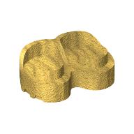 Lego Minidoll Footwear Shoes / Pearl Gold