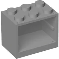Cupboard 2 x 3 x 2 with Solid Studs / Light Bluish Gray