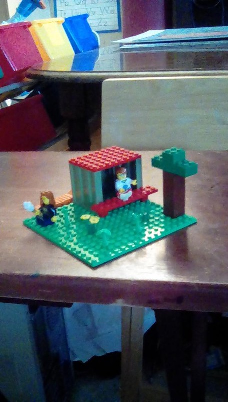 Lego Park with hot dog stand