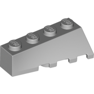 Lego Brick Wedged, Sloped 45° 4 x 2 Left / Light Bluish Gray