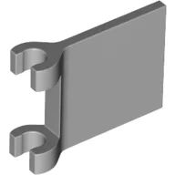 Flag 2 x 2 Square, Flared Clip Edge [Thick Clips] / Light Bluish Gray