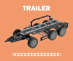 3 axles truck trailer