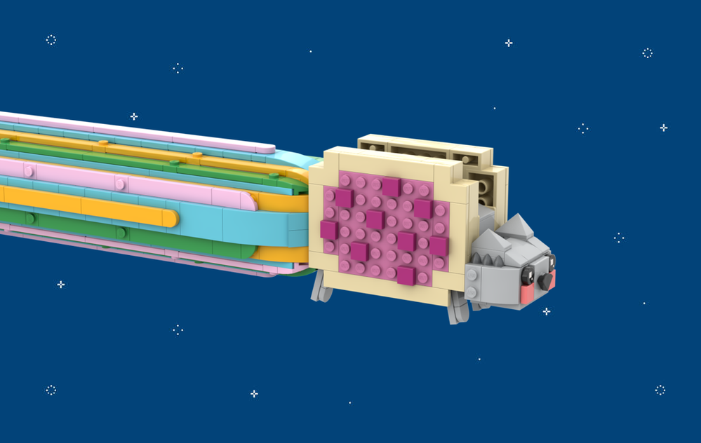 Lego Nyan Cat: Over the Moon