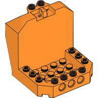Lego Cockpit 6 x 6 x 5 with Hinge / Orange