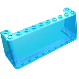 Windscreen 3 x 10 x 3 / Trans-Light Blue