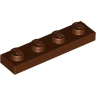 Plate 1 x 4 / Reddish Brown