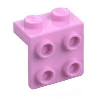 Bracket 1 x 2 - 2 x 2 / Bright Pink