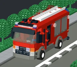 Dutch standard firetruck (no minifig)