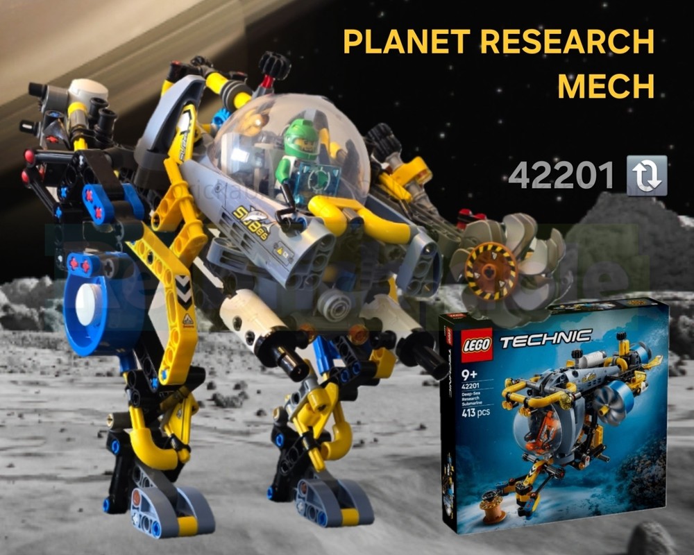 Lego Planet Research Mech Technic (42201 Research submarine alt.)