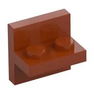Bracket 2 x 2 with 1 x 2 Vertical Studs / Dark Orange