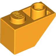 Brick Sloped Inverted 45° 2 x 1 / Bright Light Orange