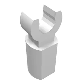Bar Holder with Clip / White