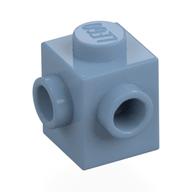 Lego Brick Special 1 x 1 with Studs on 2 Adjacent Sides / Sand Blue