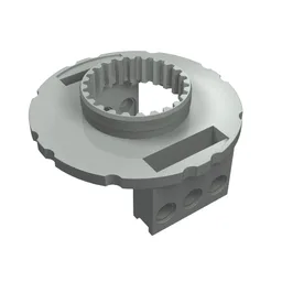 Technic Turntable Large Type 1 Base, 56 Tooth / Light Gray