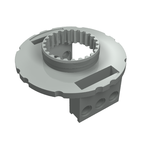 Lego Technic Turntable Large Type 1 Base, 56 Tooth / Light Gray