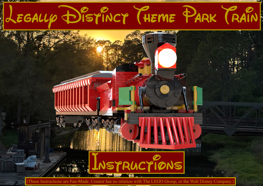 Lego Legally Distinct Theme Park Train