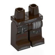 Lego Hips and Dark Brown Legs with Silver Pad Print / Dark Brown