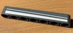 Technic, Liftarm Thick 1 x 7 with 2 White Stripes Pattern Model Right Side (Sticker) - Set 42078