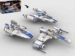 Triple Wing 3-in-1 Alternate Builds Bundle - 75399 Rebel U Wing Starfighter