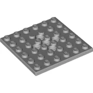 Plate Special 6 x 6 with 5 Center Holes / Light Bluish Gray
