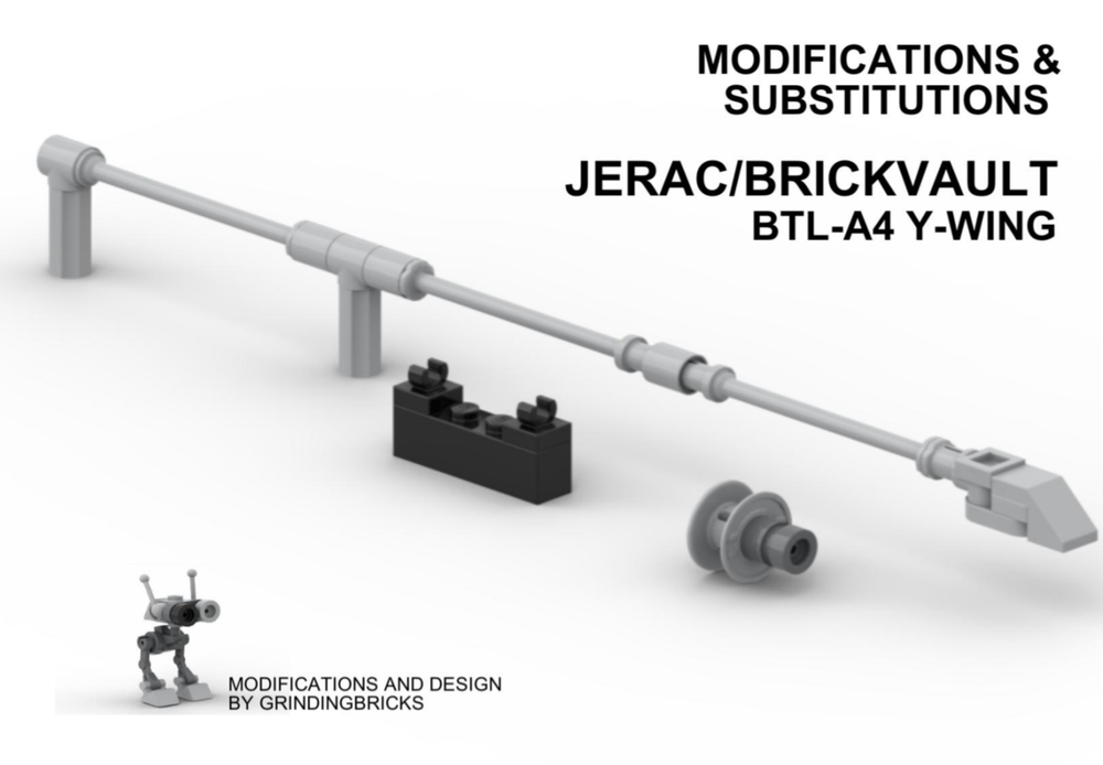 Lego Jerac/BV BTL-A4 Y-Wing Modifications/Substitutions