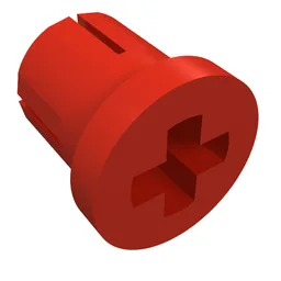 Technic Bush with One Flange - Type One / Red