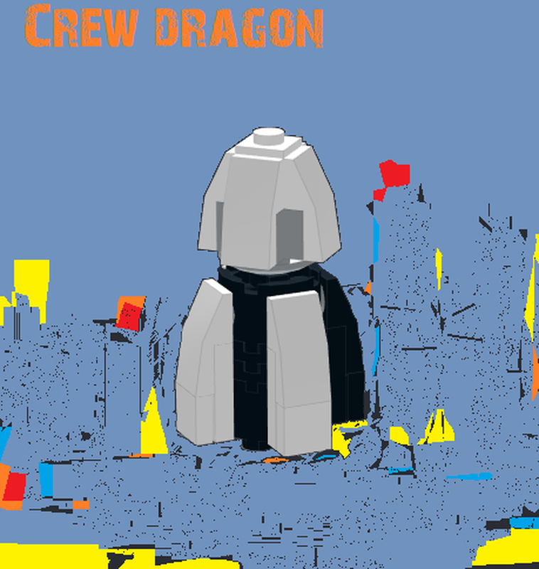 Lego Crew Dragon Scale 1:220