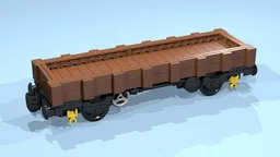 4-Wheel Flatbed Wagon (SNOT, brown)
