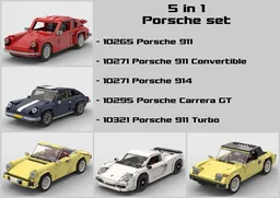 5 in 1 Porsche set