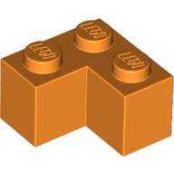 Lego Brick 2 x 2 Corner / Orange