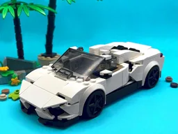 2017 Raging Bull Huracan Spyder - White - 8 Stud Speed Champions