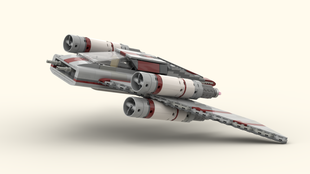 Lego Incom Tri-Wing Pegasus/U-Wing Combination.