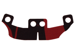 Lego Hipwear Skirt, Hakama with Dark Red Stripes Print / Black