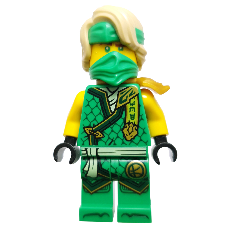 Lego Lloyd, Bright Green Robes, Hair, Shoulder Guard