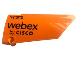 Technic, Panel Fairing #18 Large Smooth, Side B with Black 'TUMI' and 'webex by CISCO' Pattern (Sticker) - Set 42141