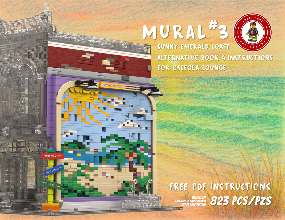 Lego Mural #3 - Sunny Emerald Coast