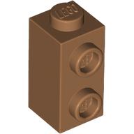 Lego Brick Special 1 x 1 x 1 2/3 with Studs on 1 Side / Medium Nougat