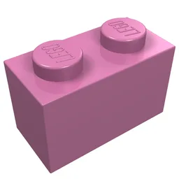 Brick 1 x 2 / Dark Pink