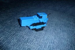 Blue spaceship