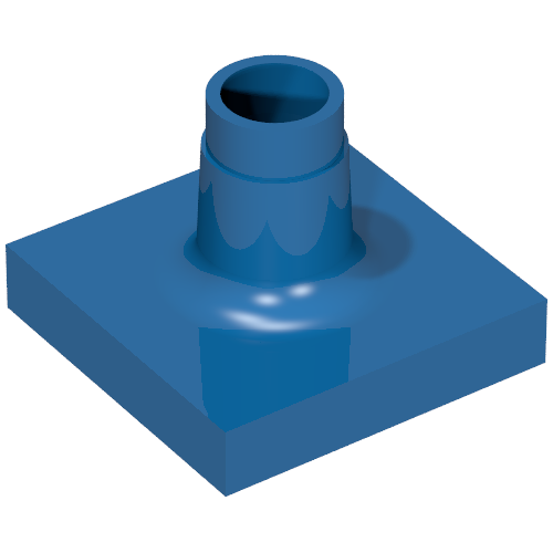 Lego Duplo Sign Post Short / Blue