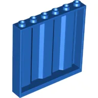 Panel 1 x 6 x 5 [Vertical Corrugated] / Blue