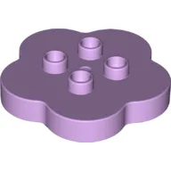 Duplo Flower 4 x 4 x 1 with 4 Top Studs / Lavender