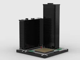 Chicago Federal Complex at 1/650th Scale
