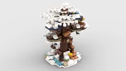 Mini 21318 Ideas Tree House - Winter Version
