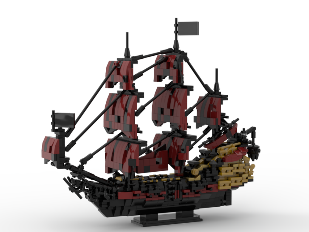 Lego Queen Anne's Revenge MOC (Sailed Version)
