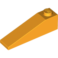 Lego Brick Sloped 18° 4 x 1 / Bright Light Orange