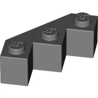 Brick Wedged 3 x 3 Facet / Dark Bluish Gray