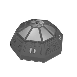 Windscreen 10 x 10 x 4 Octagonal Canopy with TIE Print / Trans-Brown